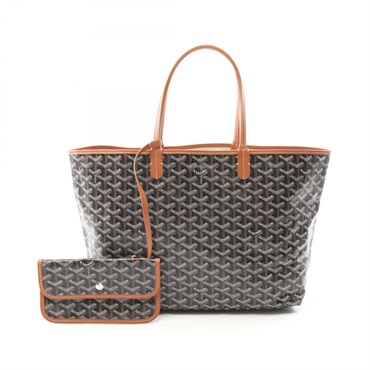 GOYARD Saint Louis PM Tote Bag STLOUIPMLTY01CL03P canvas Black Brown Used women