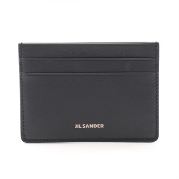 JIL SANDER Card Case holder purse J25VL0009P5458001 leather Black NEW unisex
