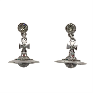 Vivienne Westwood Pierced earrings boucle d'oreilles brass Black metal NEW