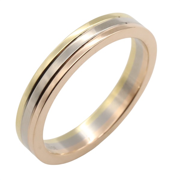 CARTIER Vendome Ring 18KYG Yellow 18KPG 18KWG Gold Used unisex US size 6.5 #53