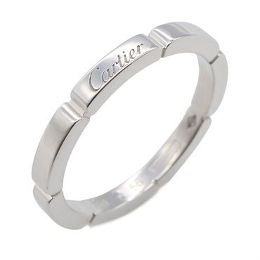 CARTIER Maillon PANTHERE Ring 18KWG White Gold Used unisex US size 7.5 #56