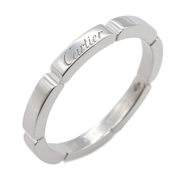 CARTIER Maillon PANTHERE Ring 18KWG White Gold Used unisex US size 7.5 #56