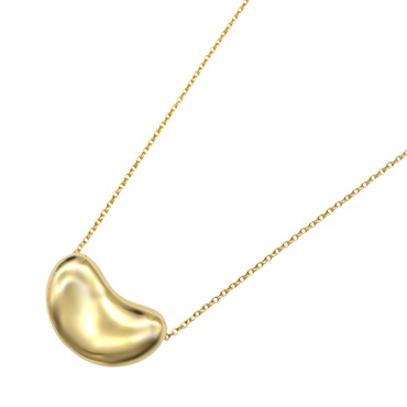 TIFFANY＆CO Bean Necklace Pendant 18KYG Yellow Gold Used Women