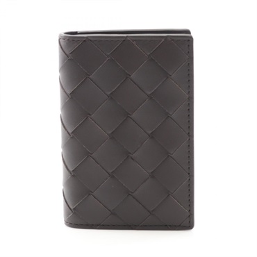 BOTTEGA VENETA Intrecciato Card Case 749417VCPQ42145 leather Brown NEW unisex BV