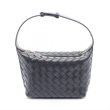 BOTTEGA VENETA Mini Wallace Intrecciato Handbag 754443V3IV leather Gray NEW