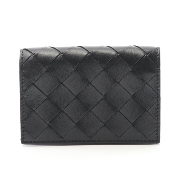 BOTTEGA VENETA Intrecciato Card Case 667141VCPP38425 leather Black NEW mens BV