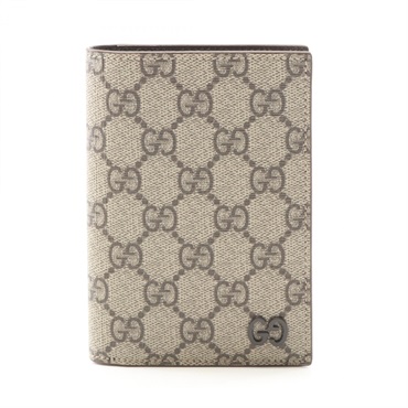 GUCCI GG Supreme Card passport Case holder 795229FACQC9773 PVC Beige NEW unisex