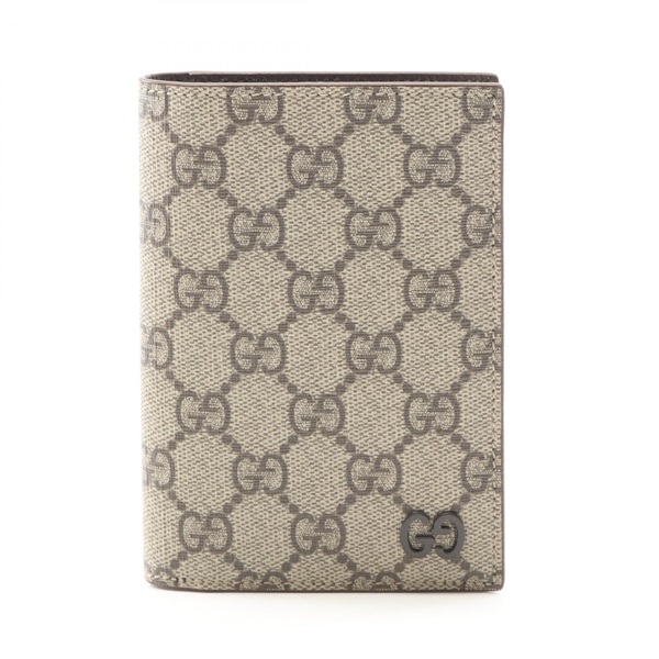 GUCCI GG Supreme Card passport Case holder 795229FACQC9773 PVC Beige NEW unisex