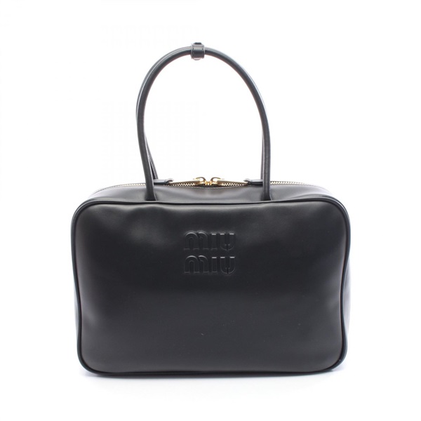 Miu Miu Beau Handbag 5BB1172CRWF0002 leather Black NEW Women
