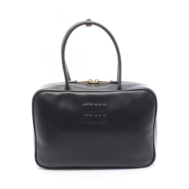 Miu Miu Beau Handbag A 5BB1172CRWF0002 leather Black NEW Women