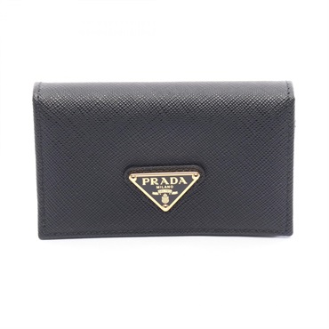 PRADA SAFFIANO METAL Card Case 1MC122QHHF0002 leather Black NEW Women