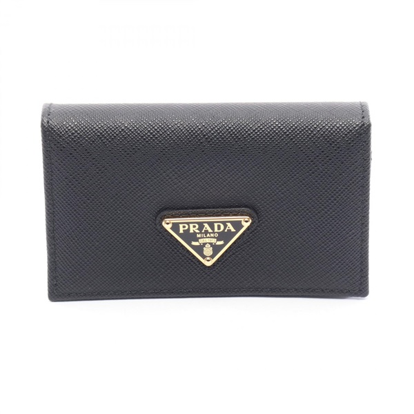 PRADA SAFFIANO METAL Card Case 1MC122QHHF0002 leather Black NEW Women