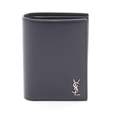 SAINT LAURENT PARIS Cassandra Bi-fold wallet purse 6687361JB0E1000 leather Black