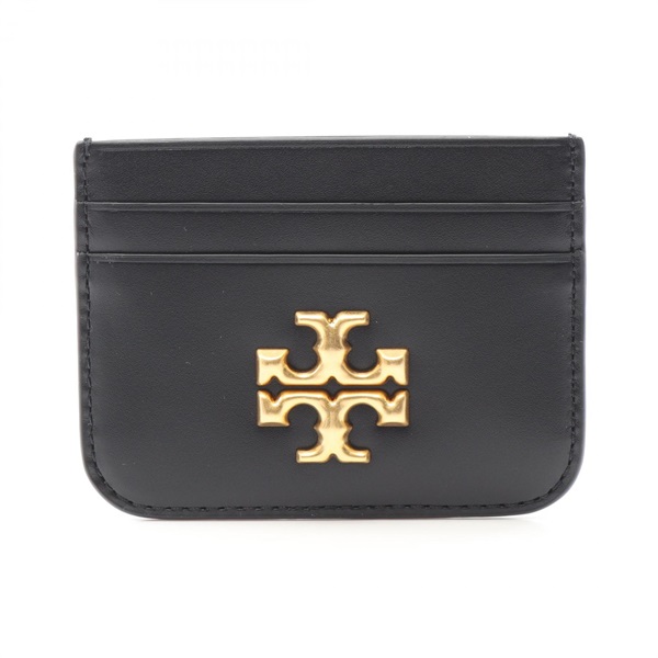 Tory Burch ELENOR Card Case holder purse 86346001 leather Black NEW Women