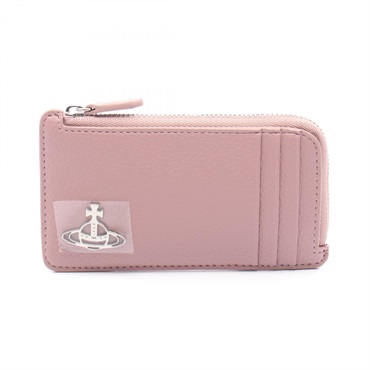 Vivienne Westwood Orb coin purse case 5402000HWS000DG402 leather Pink NEW Women