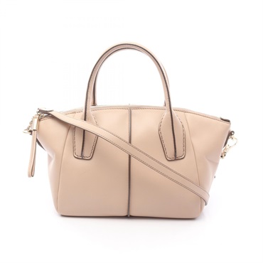 TOD'S D-styling 2Way Shoulder Handbag leather Pink Used Women