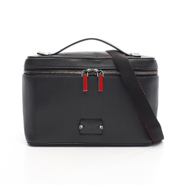 Christian Louboutin Kipi Pouch crossbody Handbag leather Black Red Used Women