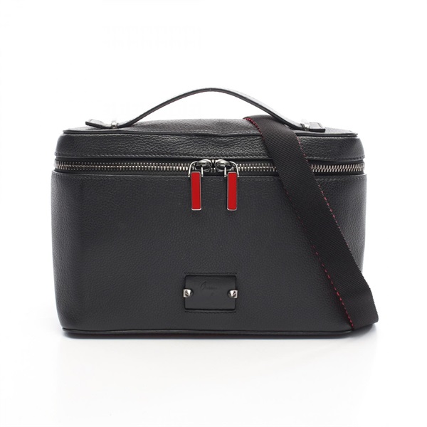 Christian Louboutin Kipi Pouch crossbody Handbag leather Black Red Used Women