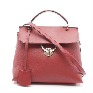 Salvatore Ferragamo Jet set Shoulder Handbag DH-21 leather Red Used crossbody