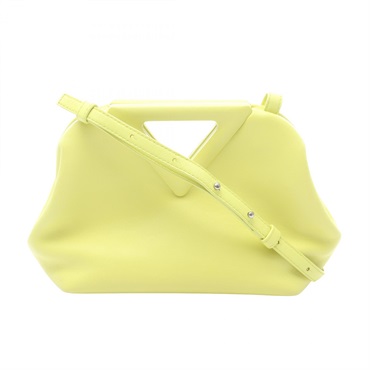 BOTTEGA VENETA Small Point Crossbody Shoulder Bag 658476 leather Green Used BV