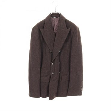 DOLCE & GABBANA Tailored Jacket wool Brown Size 46 Used