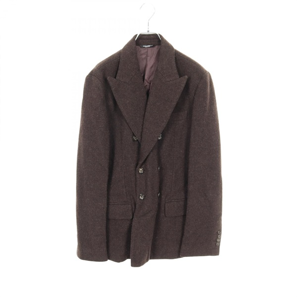 DOLCE & GABBANA Tailored Jacket wool Brown Size 46 Used