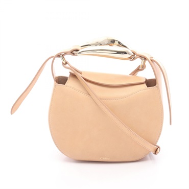 Chloe KISS SMALL BAG Shoulder Handbag CHC21US350 leather Beige Used Women