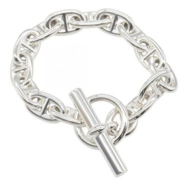 HERMES Chaine dancre MM 14 links Bracelet Silver925 Used unisex