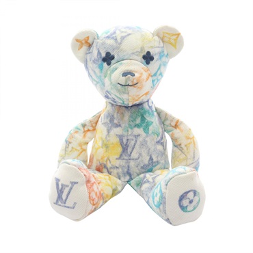 LOUIS VUITTON Doudou Louis Monogram Plush Toy GI0502 Fabric Multicolor Used LV