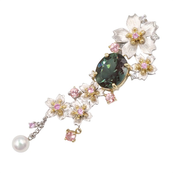 JEWELRY Eiji Wakana Andesine Pendant top 18KYG Yellow Gold 14KWG Used women