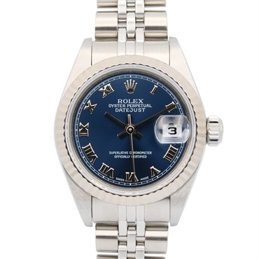 ROLEX Datejust P Wrist Watch 79174 Automatic 18KWG White Gold SS Used Women