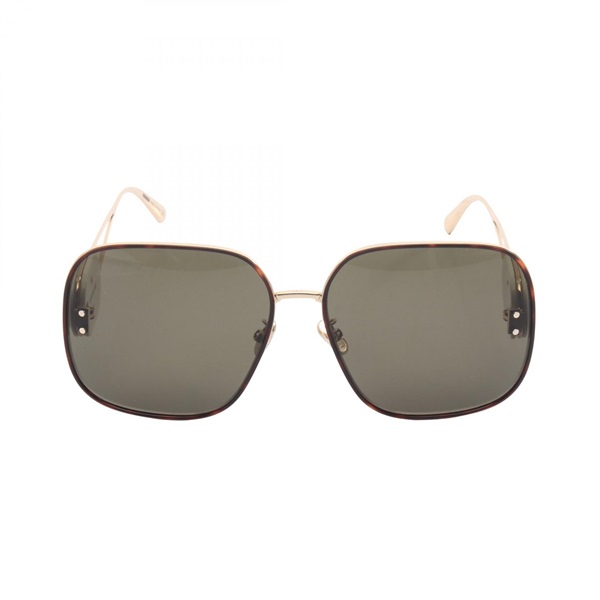 Christian Dior Boby S1U Sunglasses BOBYS1UWRB5C0 Gold Plated Plastic White Brown