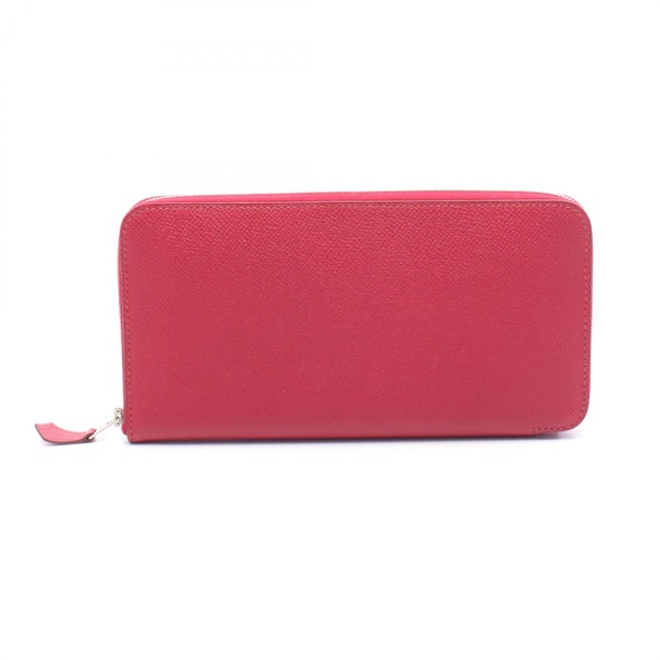 HERMES Azap Long wallet Epsom leather Red Rouge piment Used Women SHW R