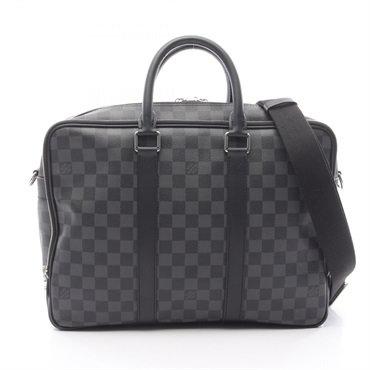 LOUIS VUITTON Icare NM Briefcase Shoulder Bag N40007 Damier graphite canvas Used