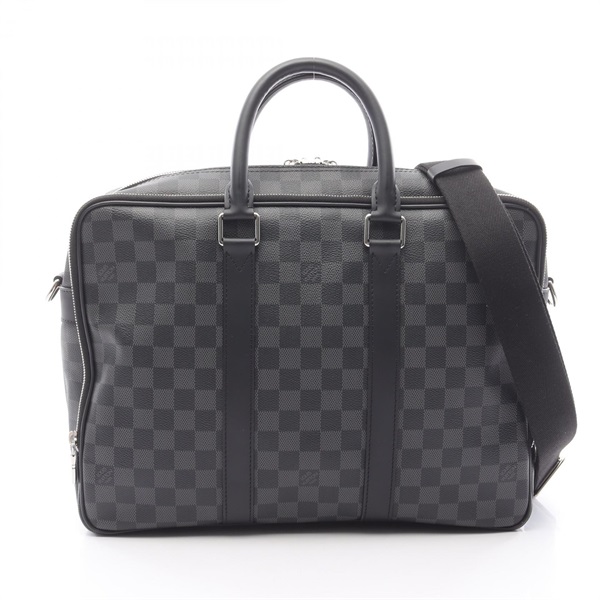LOUIS VUITTON Icare NM Briefcase Shoulder Bag N40007 Damier graphite canvas Used