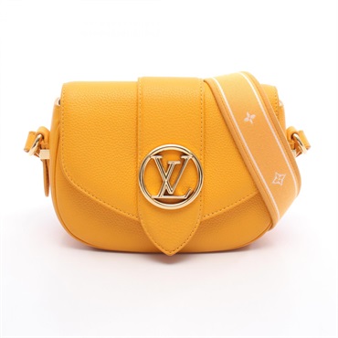 LOUIS VUITTON LV Pont Neuf Soft PM Shoulder Crossbody Bag M59290 leather Yellow