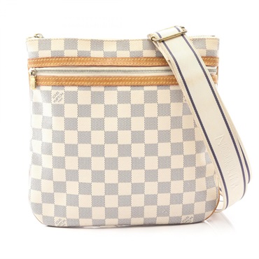 LOUIS VUITTON Pochette Bosphore Shoulder Crossbody Bag N51112 Damier Azur Used
