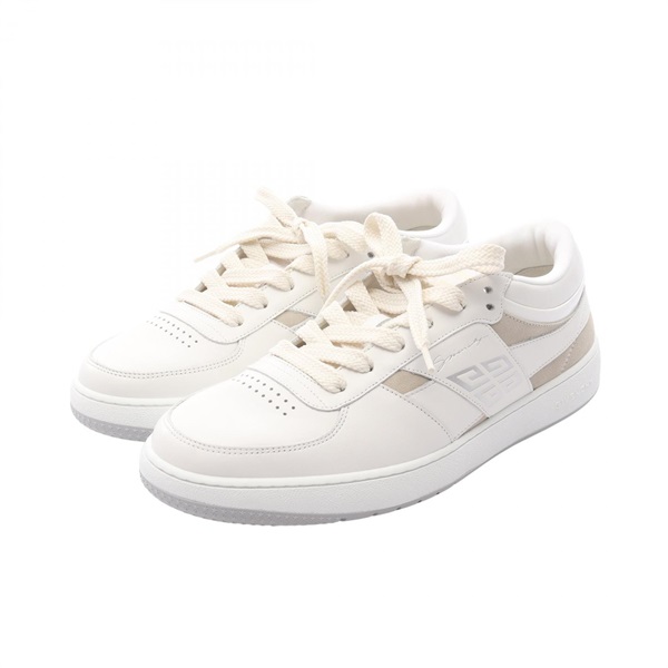 GIVENCHY G Move Sneakers BH00ARH1U911840 Leather Suede White Brown #40 NEW mens