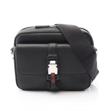 GUCCI Web stripe crossbody Shoulder Bag 816751AAEF61042 leather Black NEW mens