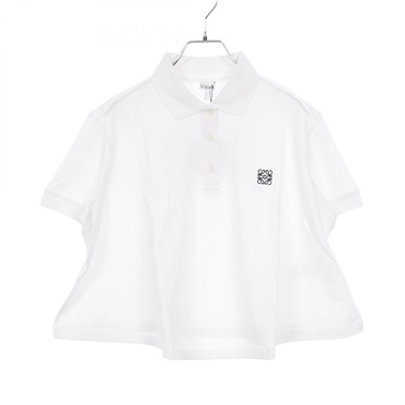 LOEWE Anagram Cotton Pique Polo shirt S359Y23XAI2100S cotton White #S NEW Women