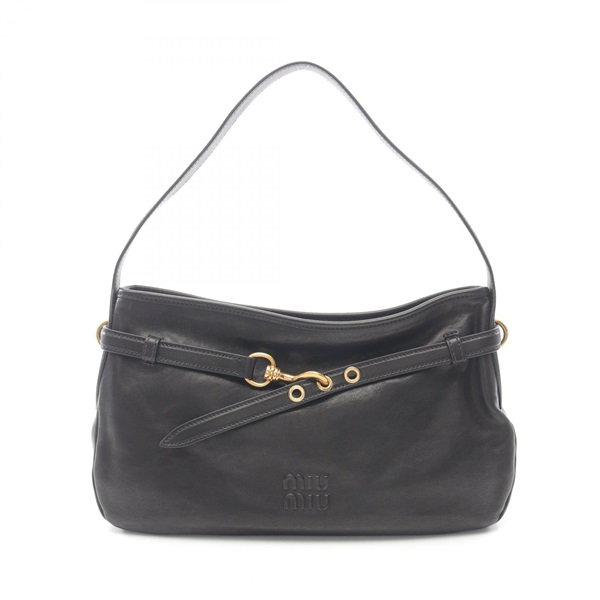 Miu Miu NAPPA AVIATOR Shoulder Bag 5BC1812BBLF0002 leather Black NEW Women