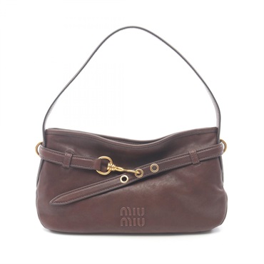 Miu Miu NAPPA AVIATOR Shoulder Bag 5BC1822BBLF0NBL leather Brown NEW Women