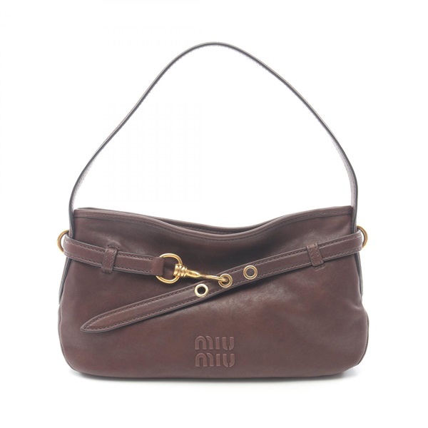 Miu Miu NAPPA AVIATOR Shoulder Bag 5BC1822BBLF0NBL leather Brown NEW Women