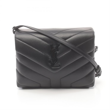 SAINT LAURENT PARIS LOULOU TOY Shoulder Bag 678401DV7081000 leather Black Used