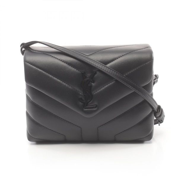 SAINT LAURENT PARIS LOULOU TOY Shoulder Bag 678401DV7081000 leather Black Used