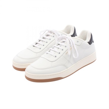 SAINT LAURENT PARIS SL/61 sneakers 81947600NI0906143 leather White NEW mens #43