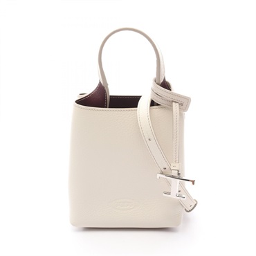 TOD'S micro Shoulder Tote Handbag XBWAPAT9000QRI9P09 leather White NEW Women