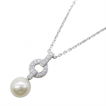 CARTIER Imaria Pearl Diamond Necklace 18KWG White Gold White Used women