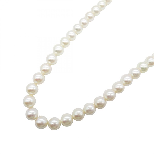 TASAKI Pearl Necklace SV / Pearl White Silver 43.5㎝ Used Women