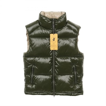 SAVE THE DUCK Down Vest D81382ULUCK1950023S Nylon Green #S NEW Mens